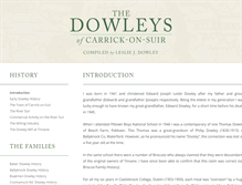 Tablet Screenshot of dowleyhistory.com